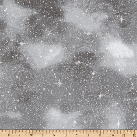 kaufman winter white 3 stars blender metallic starry night fabric|Kaufman Quilt Fabrics Kaufman Winter White 3 Stars Blender .